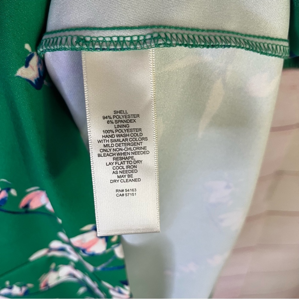 Eliza J‎ Green Floral Dress Size 8 - Picture 4 of 9